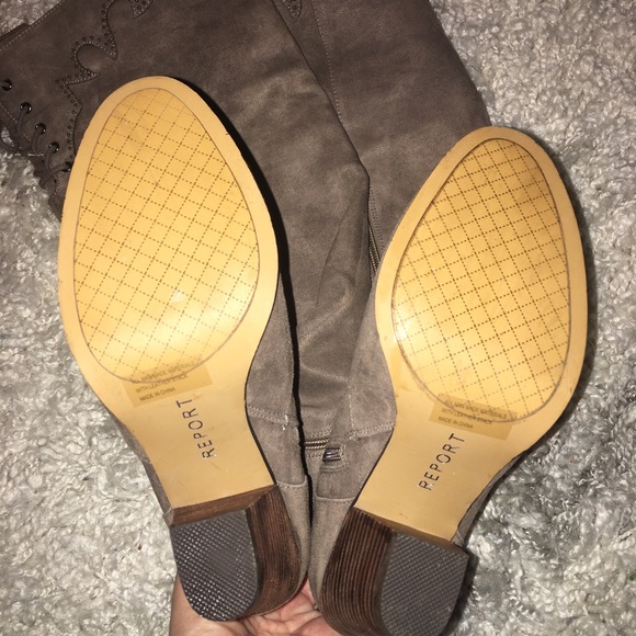 Francesca’s tan suede above the knee boots Sz 8.5 - Picture 5 of 8